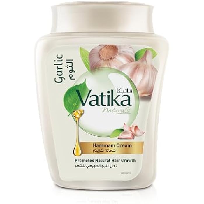 Vatika Naturals Garlic Hammam Cream (450g) | Promotes Natural Hair Growth | Prevents Dryness and Itchiness of Scalp | Complete Scalp and Hair Care - Image 1